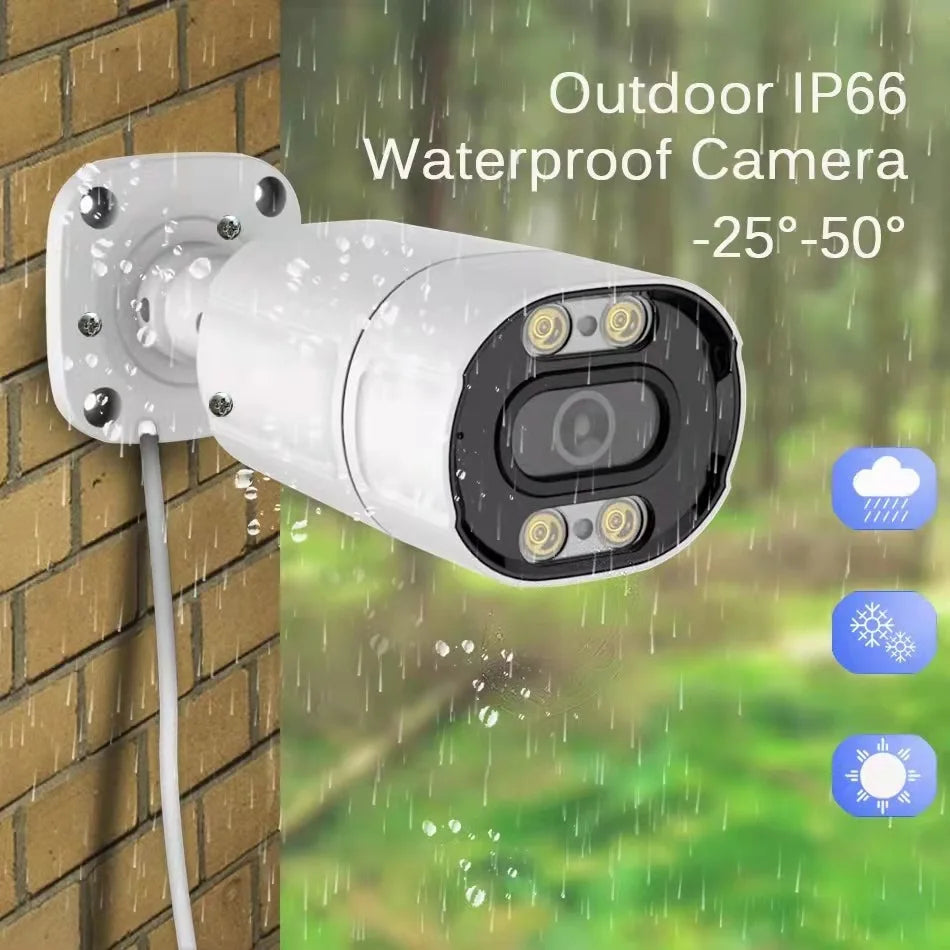 8MP 4K Outdoor IP Bullet Camera with PoE Night Vision
