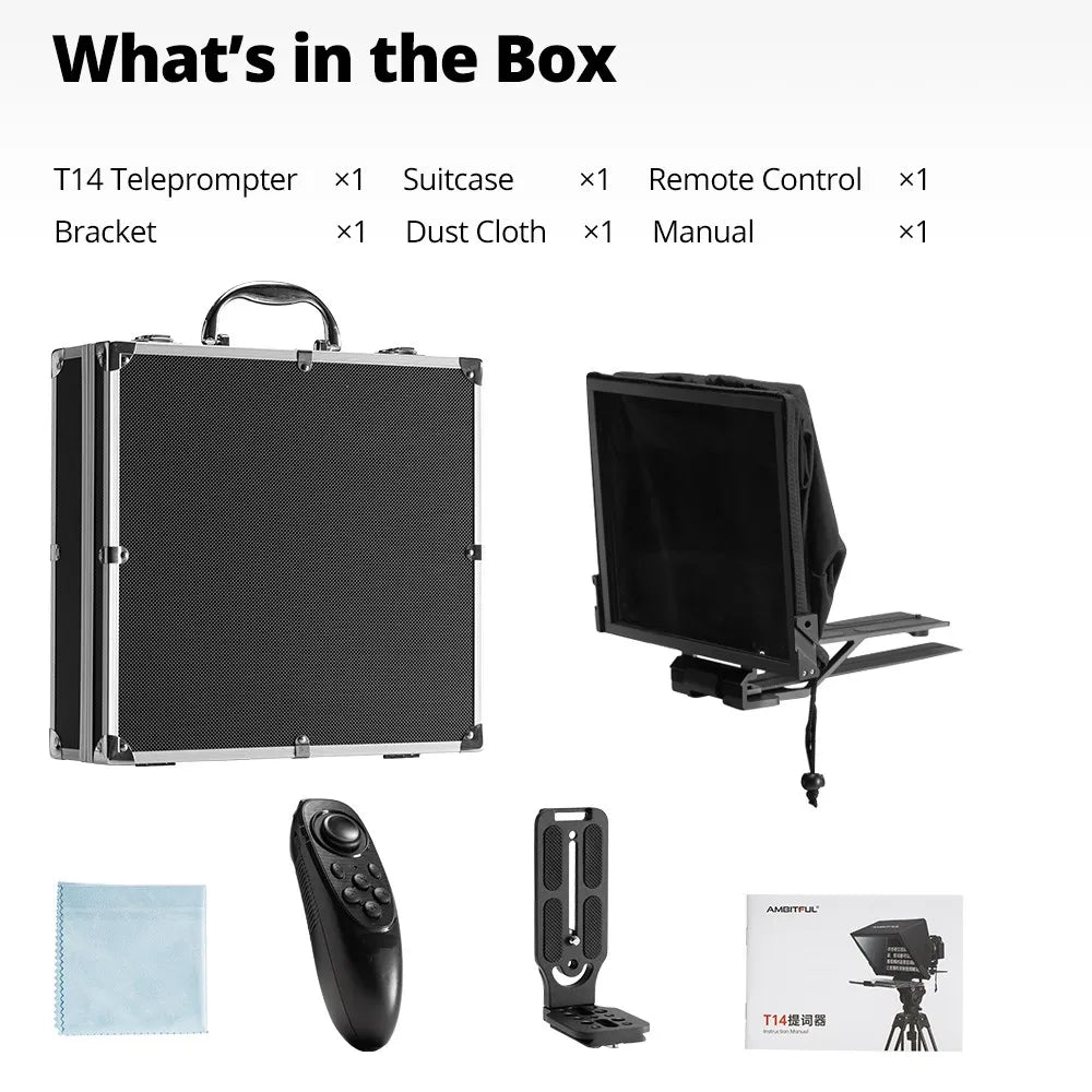 T14 Foldable Camera Teleprompter