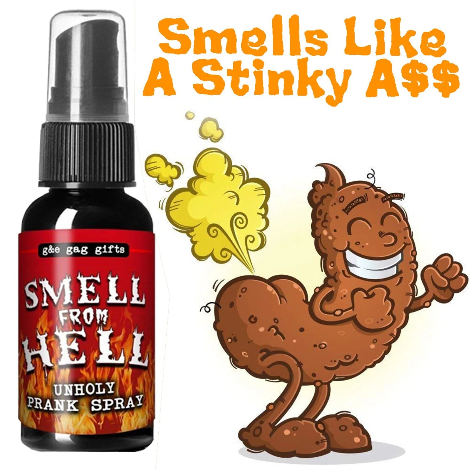 30ml Poop Spray Creative Liquid Fart Gag Prank Joke Spray Funny Toy Non-Toxic Stink Bombs Extra Strong Smelly Stinky Gas Spray