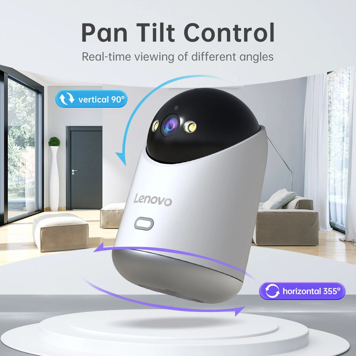 8MP WiFi вътрешна охранителна камера с цветно нощно виждане и 360° PTZ