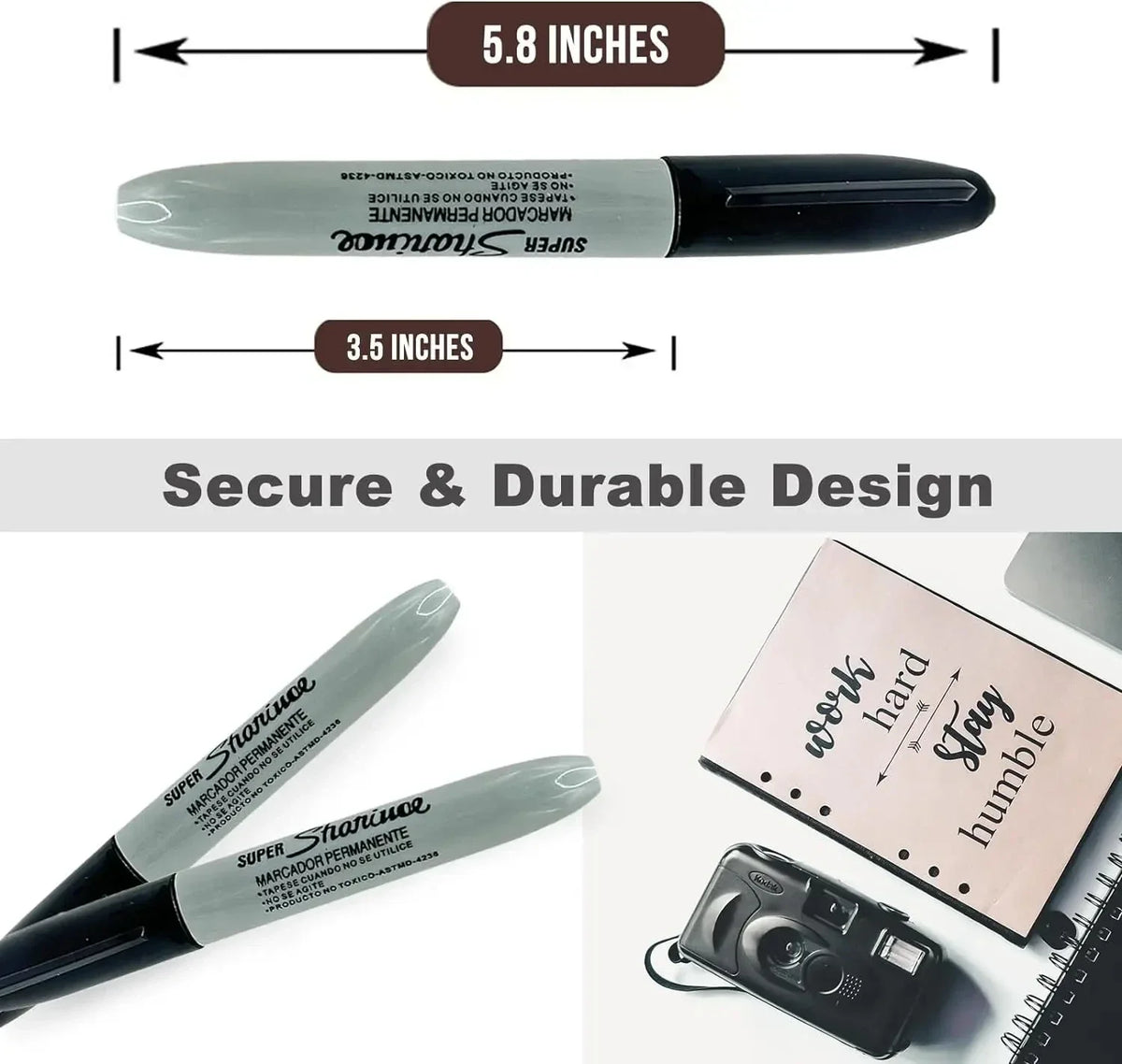 Multi-Function Hidden Compartment Marker Pen
