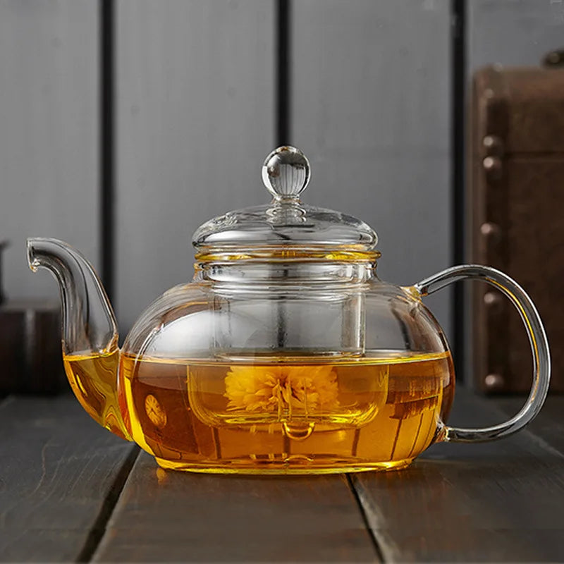 Borosilicate Glass Teapot with Infuser, 400–1000ml