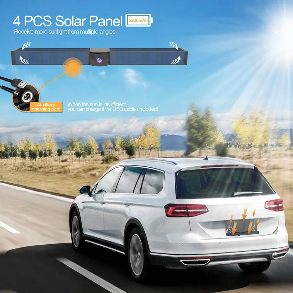 4.3 Inch Solar Vehicle Wireless Reverse Camera with 1080P Monitor