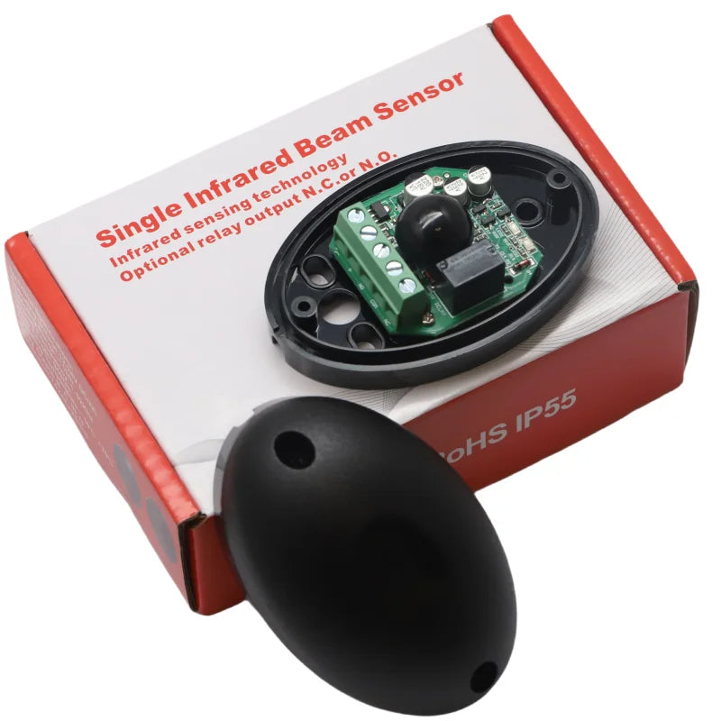 IS01 Infrared Beam Photocell Pair with NC/NO Relay