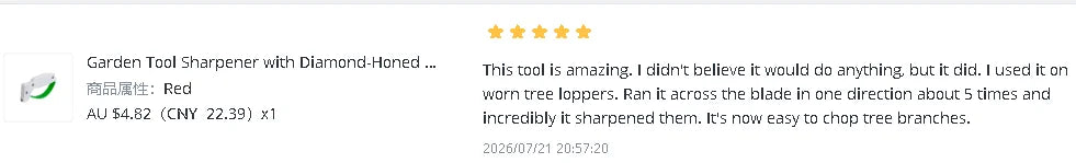 Handheld Garden Tool Sharpener