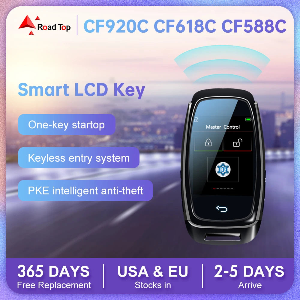 2024 új univerzális LCD okos kulcs APP testreszabott háttérkép BMW/Audi autók LCD KEY kényelmes belépés automata zár