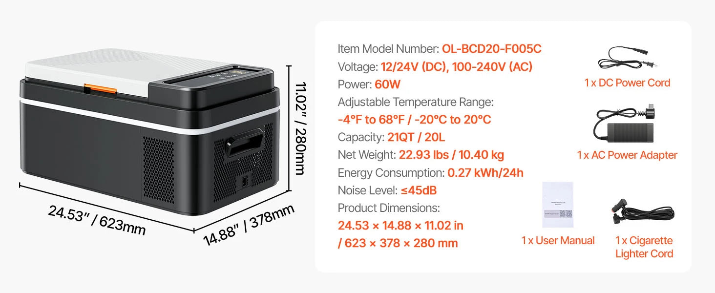 Přenosná autolednice mrazák 15L–55L kompresorový chladicí box na cesty
