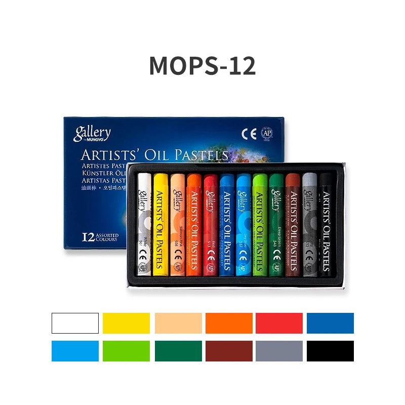 Sada mäkkých olejových pasteliek MUNGYO pre umelcov