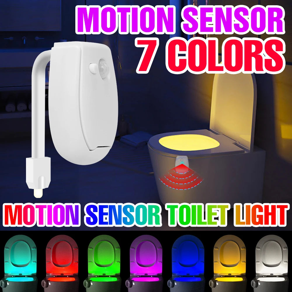 RGB LED Motion Sensor Toilet Light