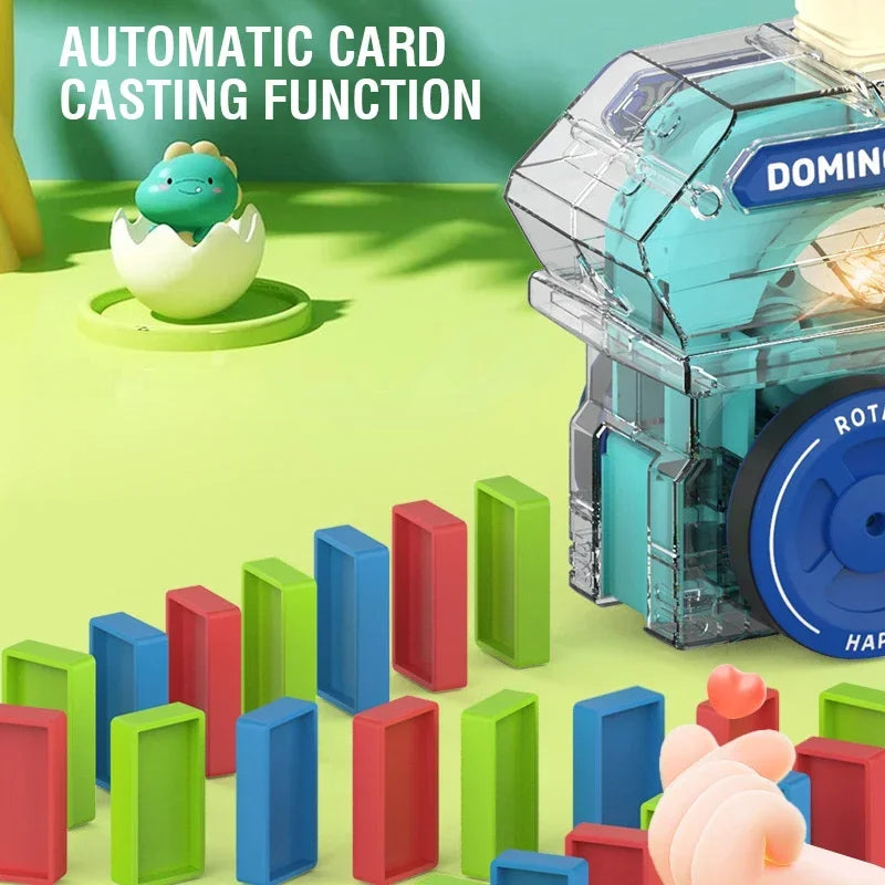 Automatický vláček na pokládání domino s 60 domino