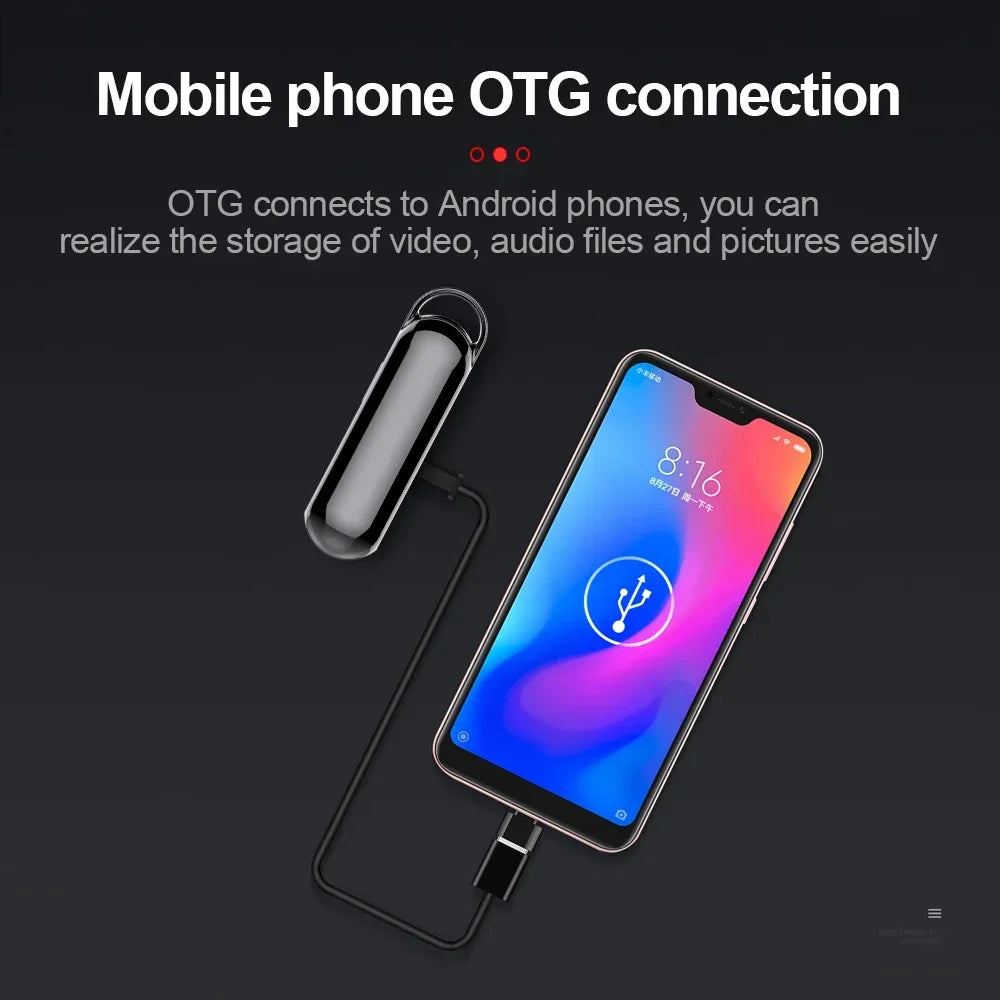 1080P Digtal Recorder Camera Oculta Wide View Angle Portable Small Nacklace Audio Video Voice DV Dictaphone 4-128GB Action Cam