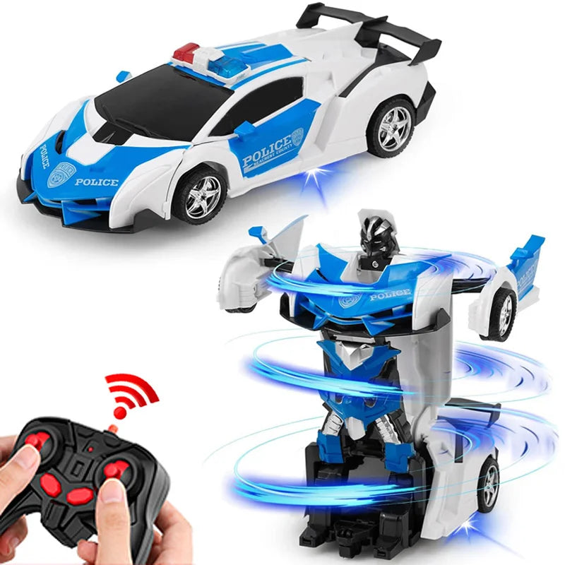 Voiture télécommandée transformable en robot