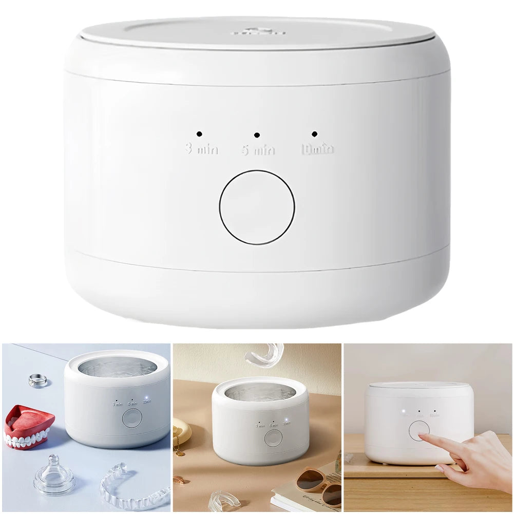 Ultrasonic Cleaner for Jewelry, Glasses & Dentures USB Rechargeable