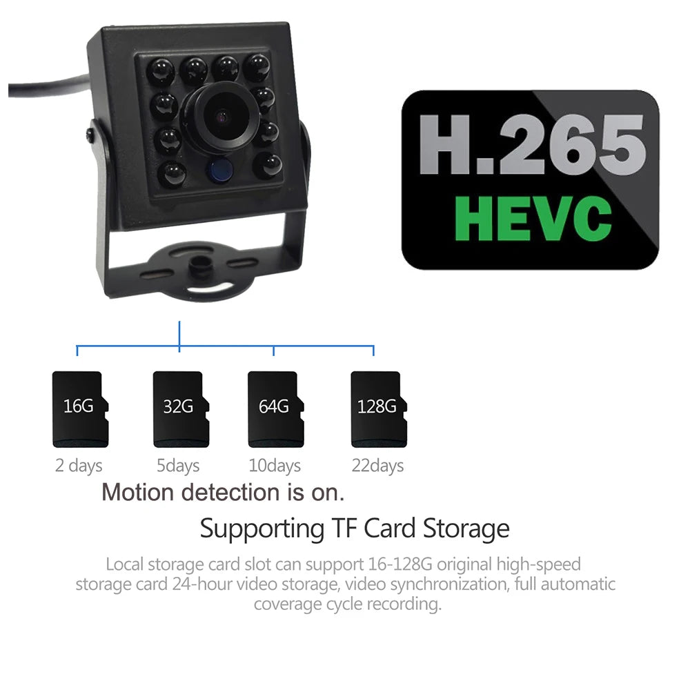 WiFi Bird Box Camera 5MP PoE Mini Nest Camera with Night Vision