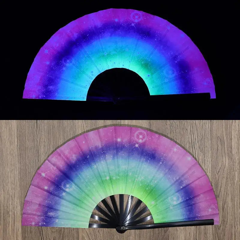 UV-Printed Bamboo Folding Performance Fan