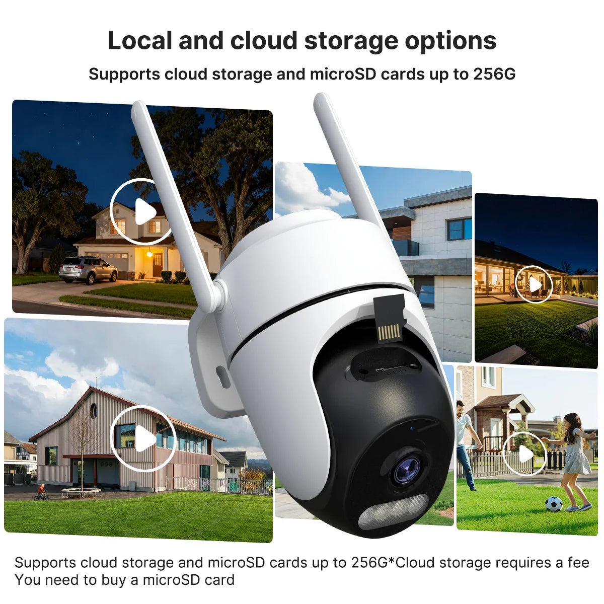 1080P WiFi PTZ Security Camera with Night Vision & Two-Way Audio