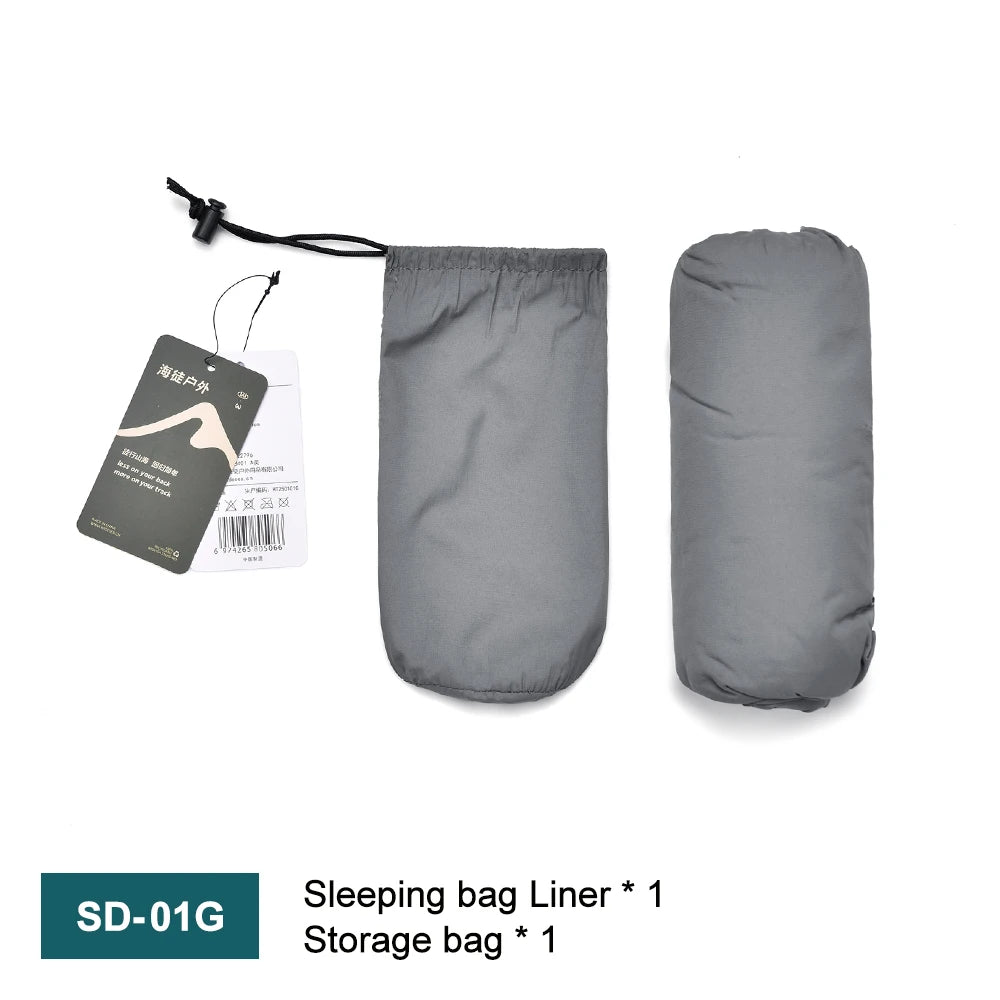 Ultralight Mummy Sleeping Bag Liner for Travel and Camping