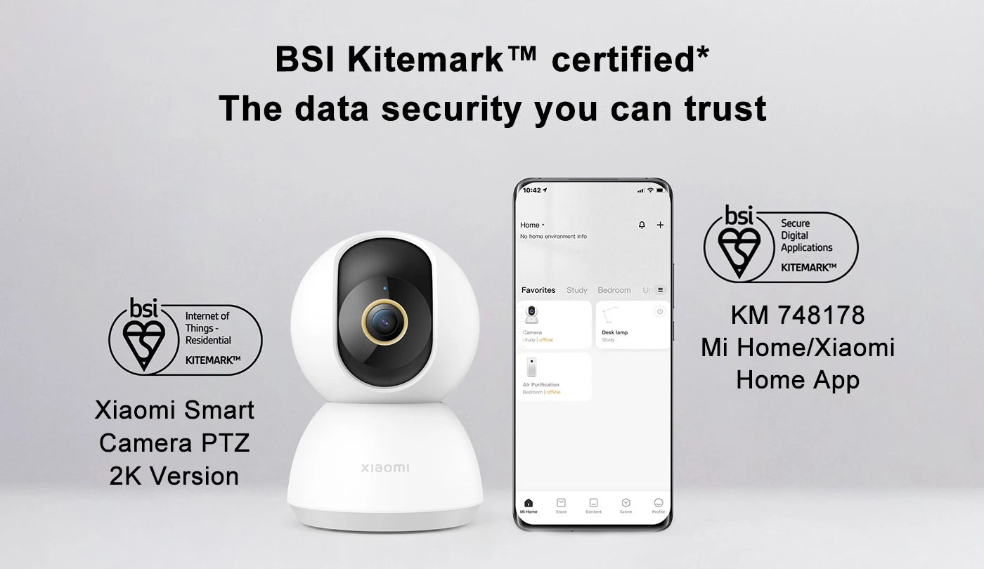 Xiaomi 2K vnútorná inteligentná kamera 360° WiFi detský monitor bezpečnostná kamera