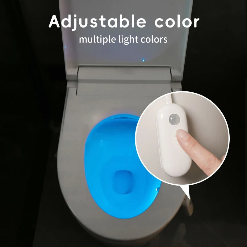Rechargeable RGB Motion-Sensor Toilet Night Light