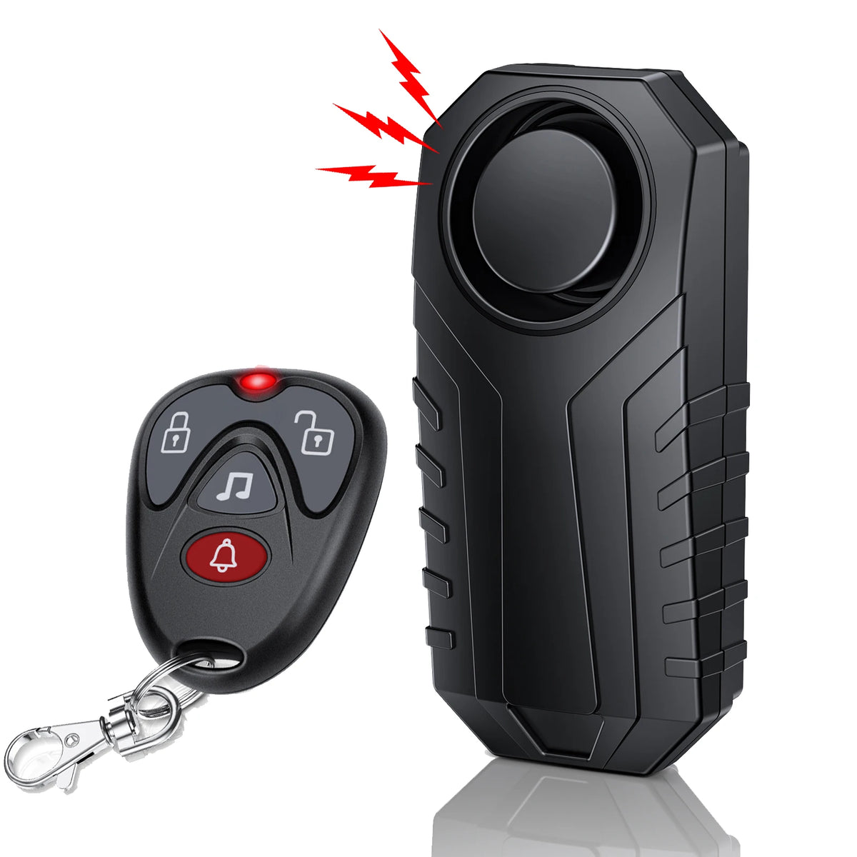 Extractme 120dB kabelloser Auto-Alarm Fahrzeugschutz-System Gerät 3-Stufige Empfindlichkeit Fahrzeug Alarm Anlage Auto-Accessoires