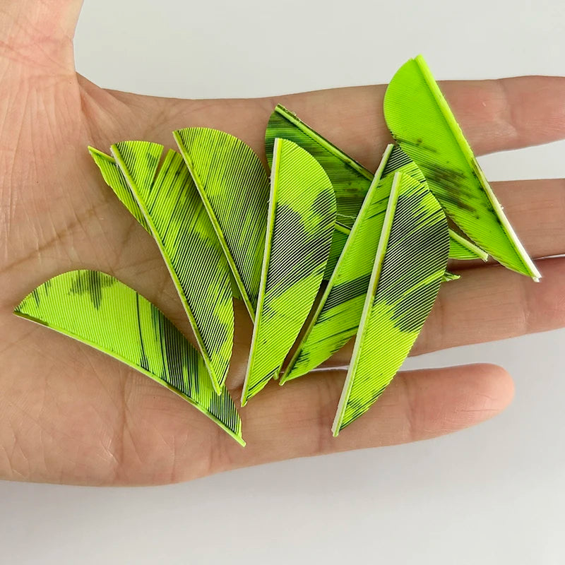 50 Plumillas de pluma de pavo de alas derechas — 2 pulgadas
