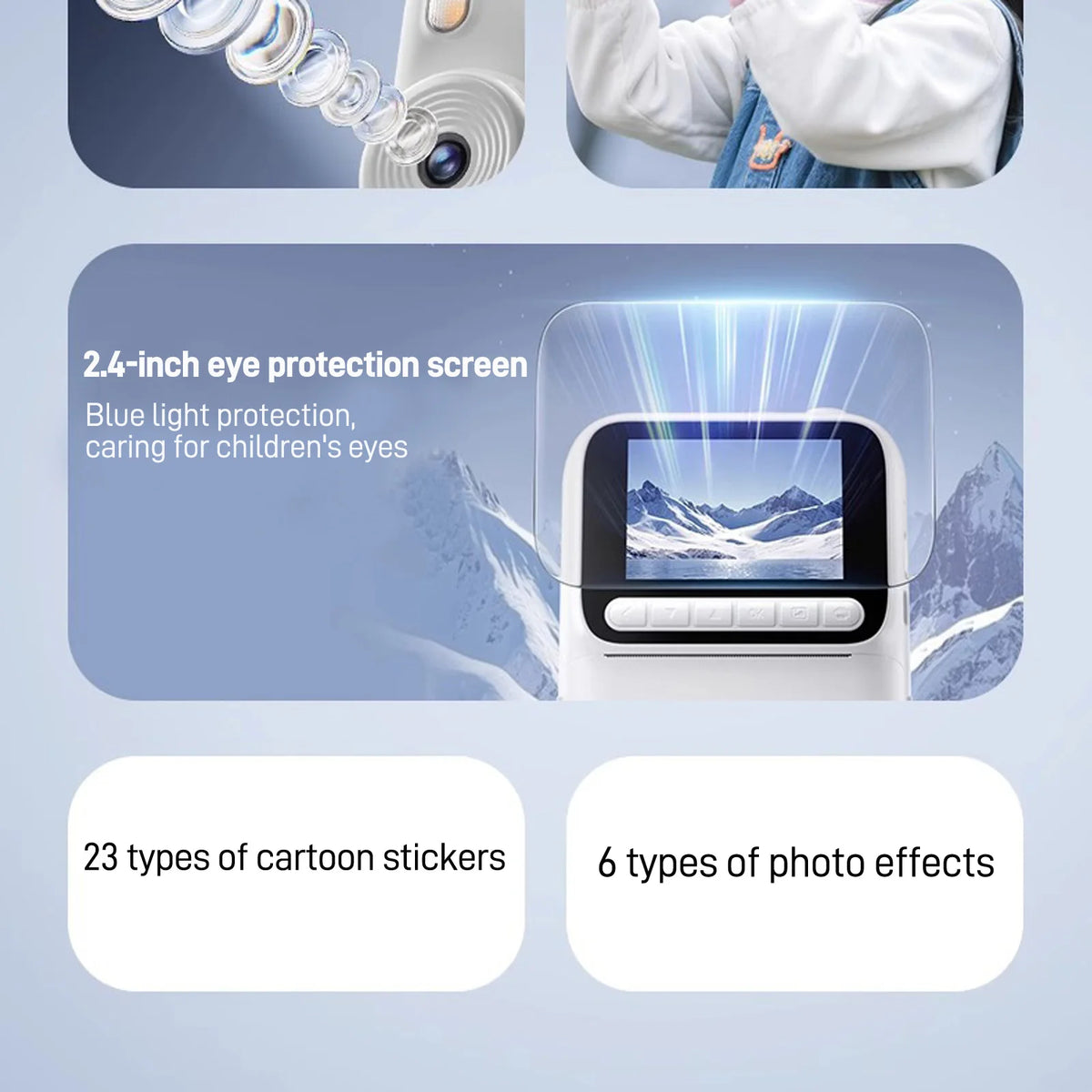 Kids Instant Color Printing Camera 32GB 1080P