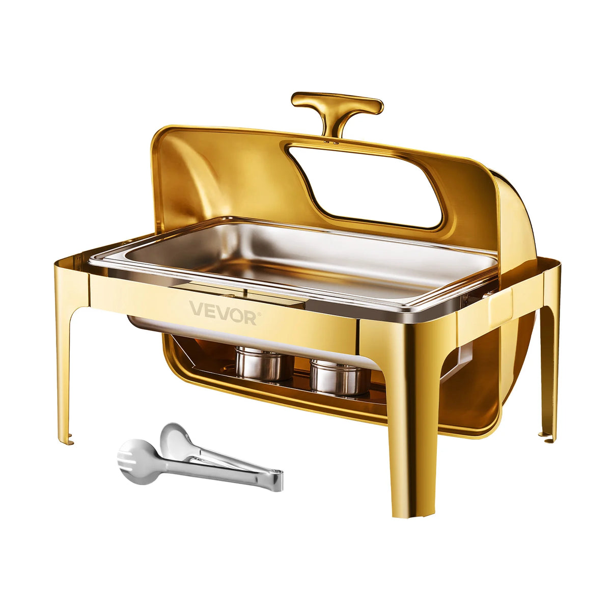 9 Quart Roll-Top Chafing Dish with Viewing Lid