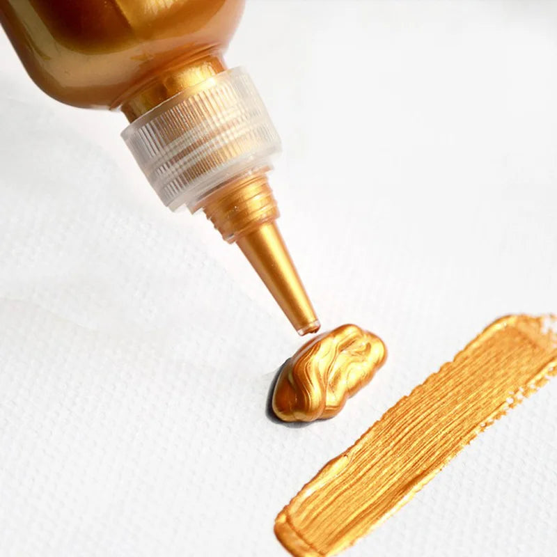 60ml Gold Metallic Acrylic Paint for DIY Projects