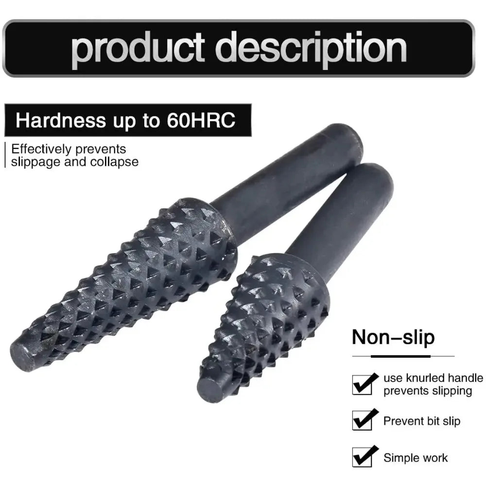 1/4'' 5PCS Drill Bit Set Cutting Tools for Woodworking Knife Wood Carving Tool Carpentry Wood Cutting Tools WorkDrill Bit Set