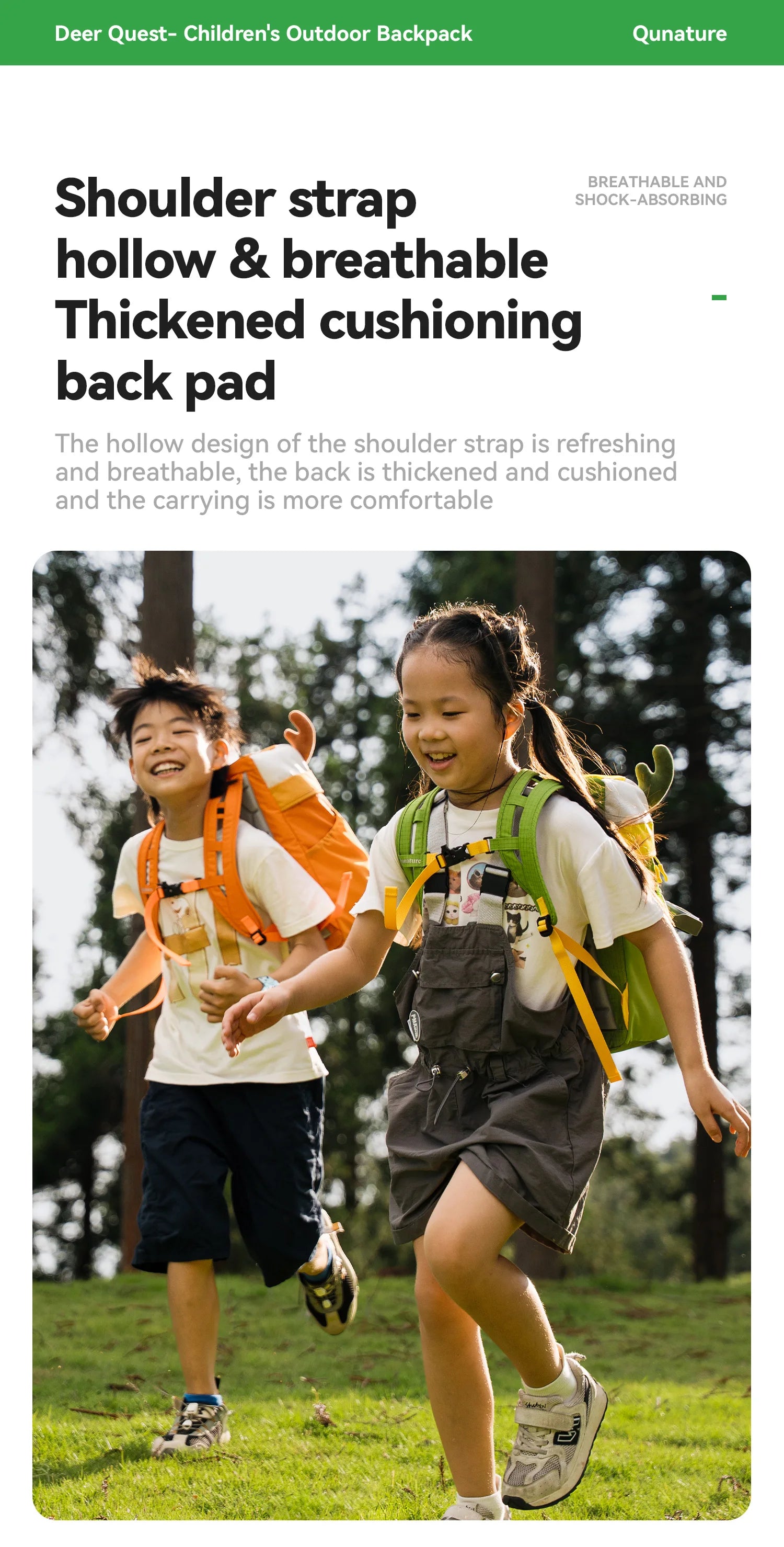 8L Kids Lightweight Hiking Backpack Breathable Nylon Daypack