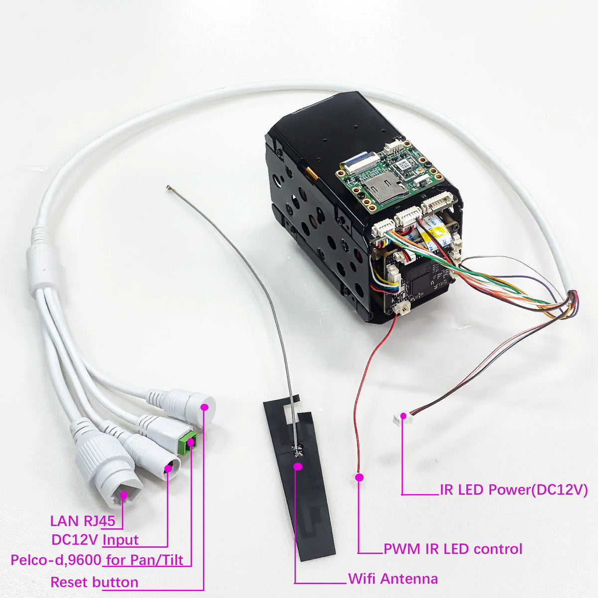 4K 8MP Wireless WiFi IP Camera Module 360X Zoom