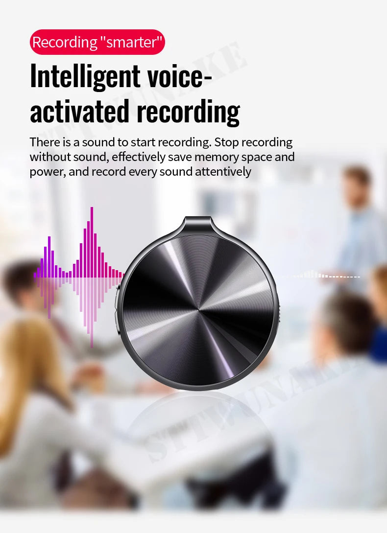 Mini Voice Activated Recorder Necklace Digital Audio Recording Keychain Device Wearable Sound Professional Micro Dictaphone