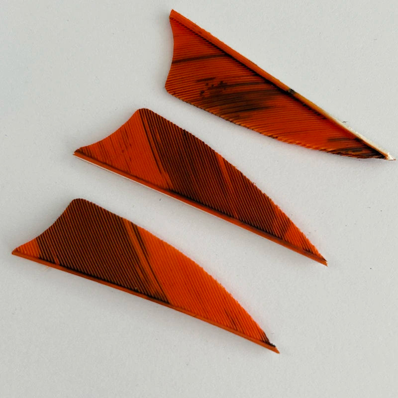 50 Plumillas de pluma de pavo de alas derechas — 2 pulgadas