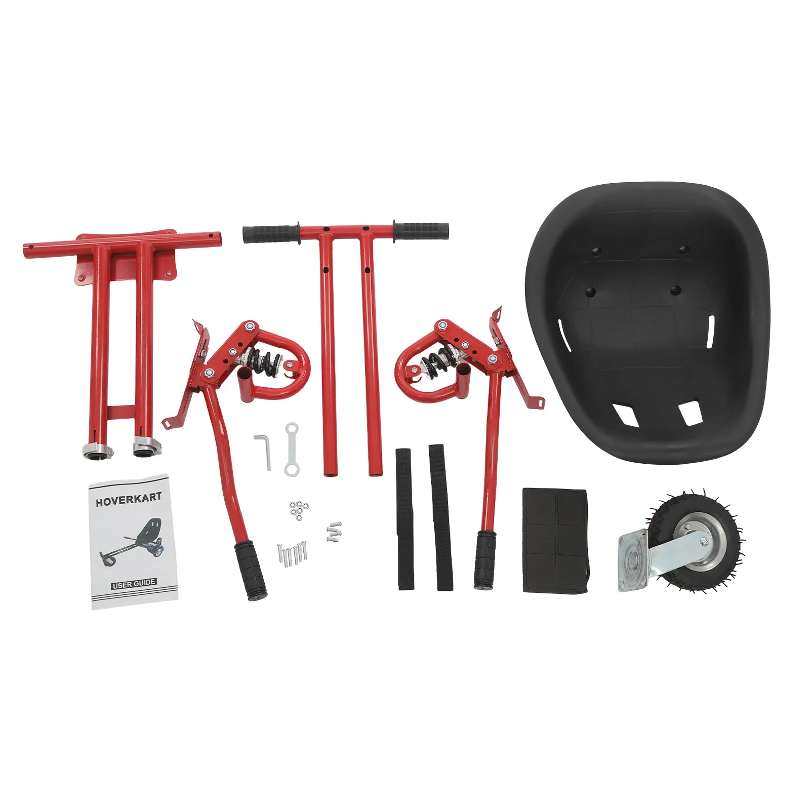 Adjustable Hoverboard Seat Attachment with Shock Absorber