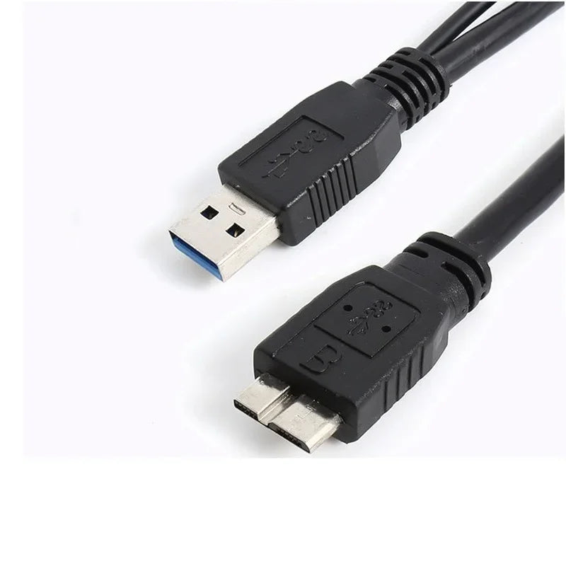 Cablu USB 3.0 în Y pentru unități externe Micro-B