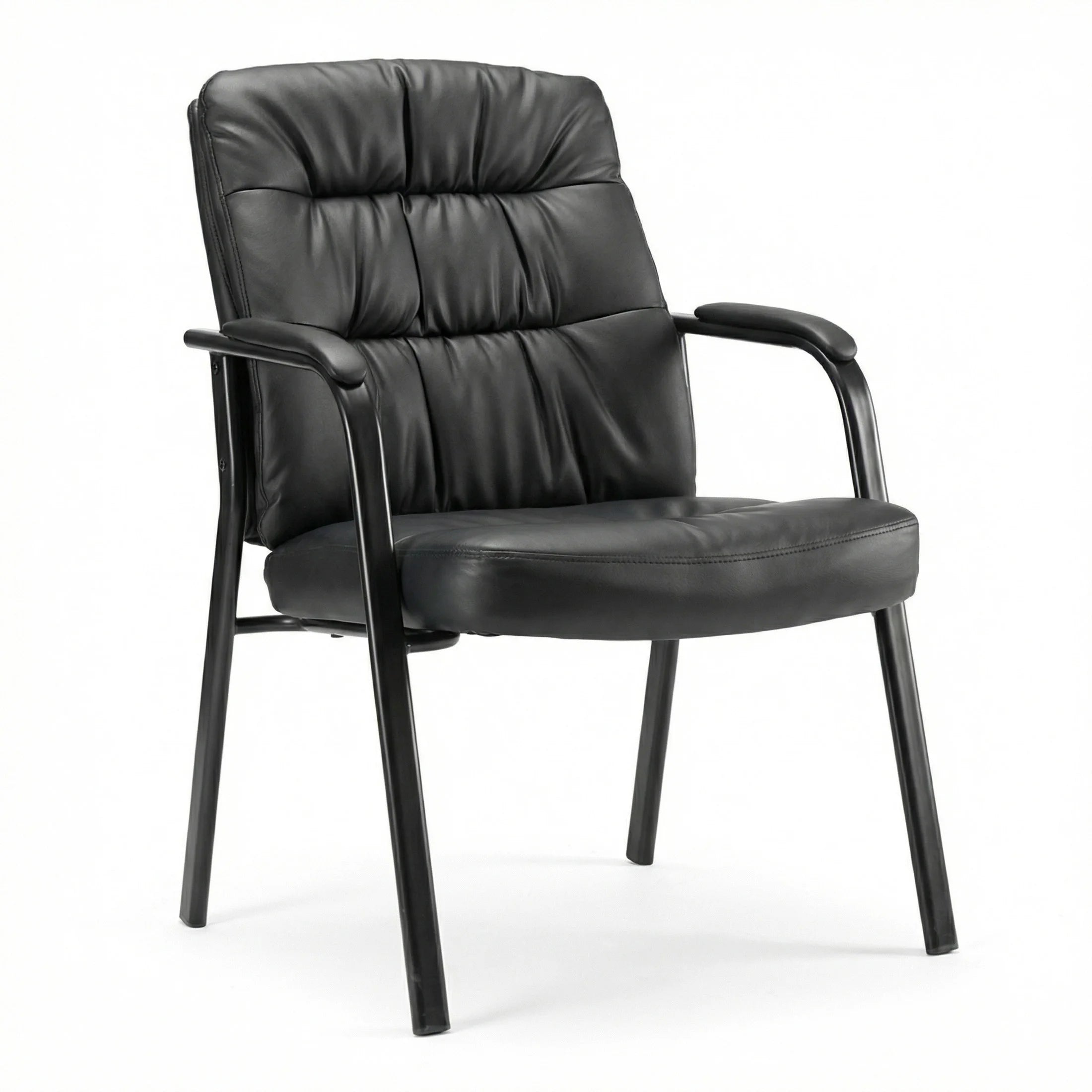 Ergonomic PU Leather Office Chair with Lumbar Support 500lb Capacity