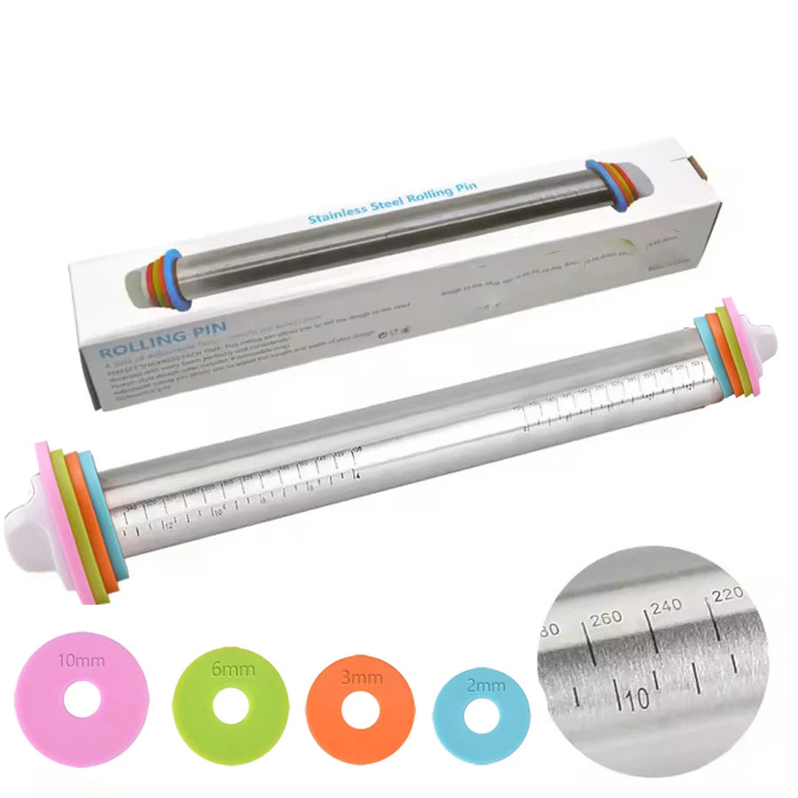 Adjustable Stainless-Steel Rolling Pin