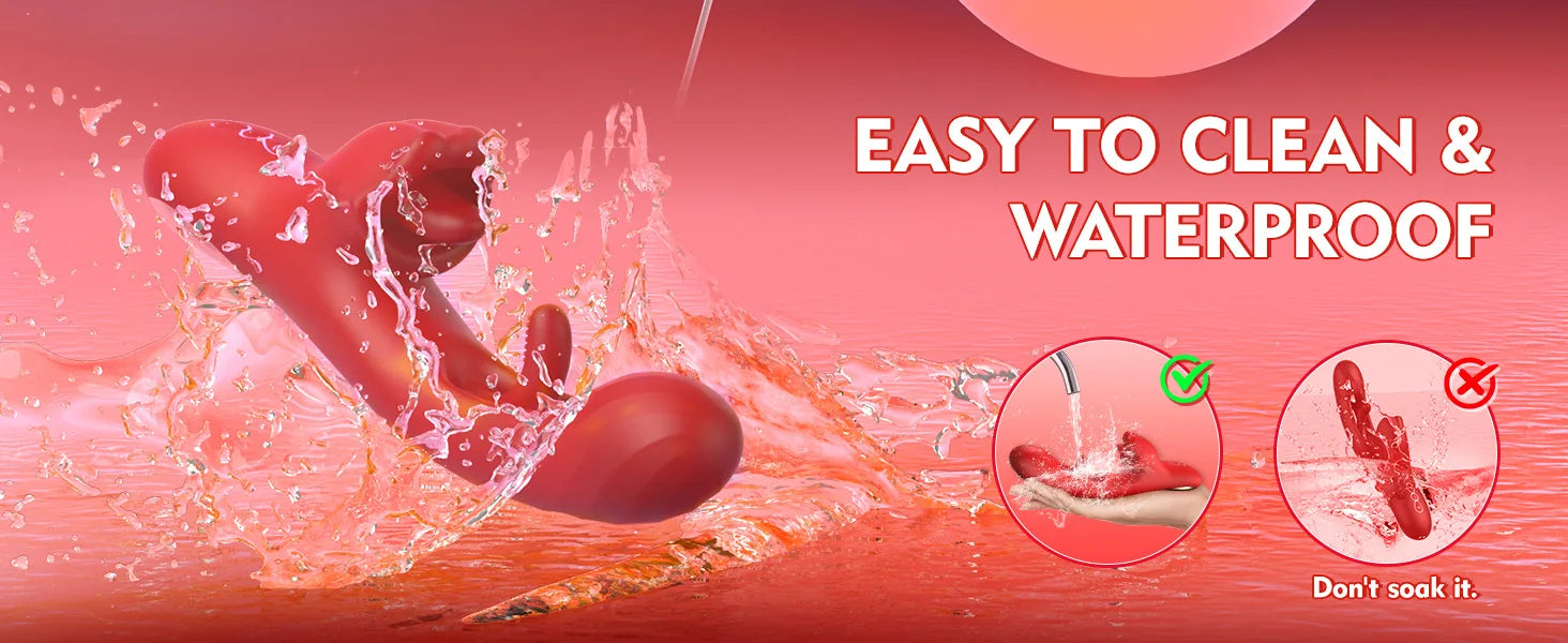 2'si 1 Arada Dil Yalama Dildo Vibratör