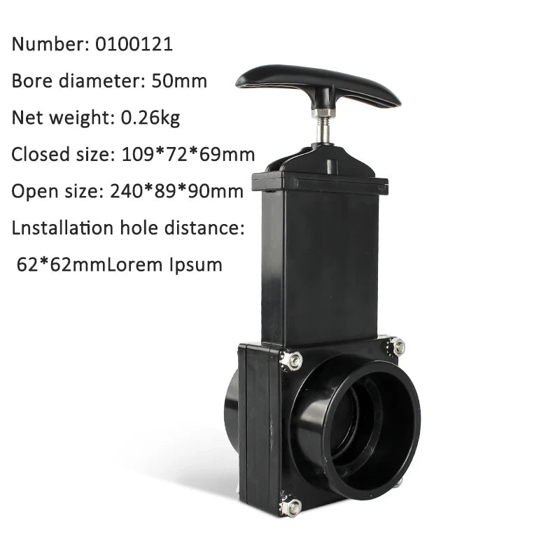 RV Accessories Clean water tank Sewage Tank Black water tank Drain Valve Water Tank Gate Valve For Motorhome Camper Caravan