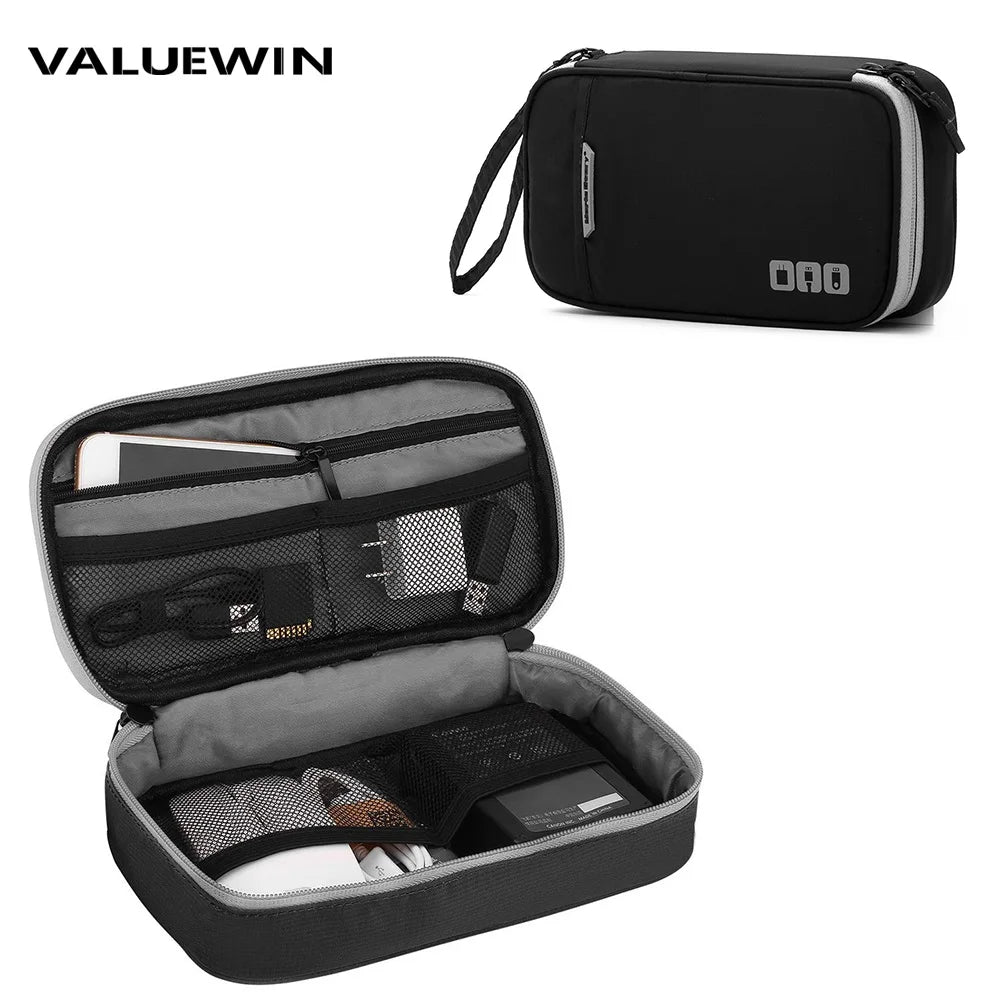 Travel Cable and Electronics Organizer Pouch