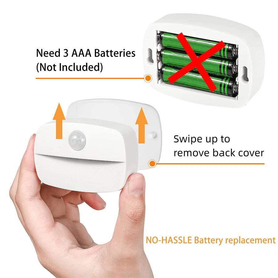 Battery Motion-Sensor Night Lights - Multipacks