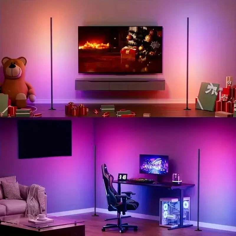 USB-Powered RGB Corner Floor Lamp