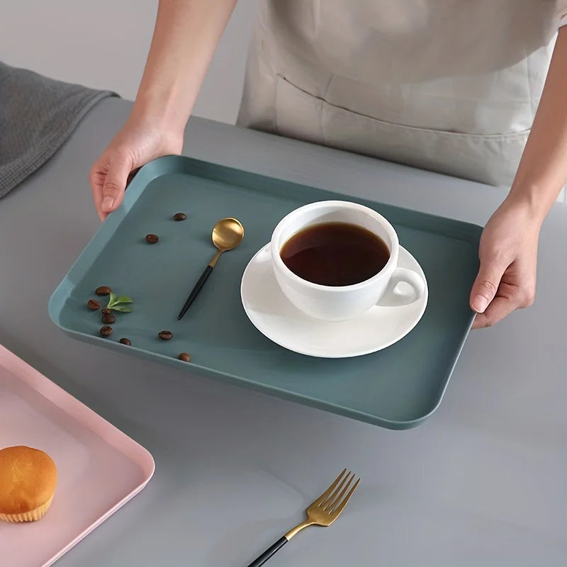 Rectangular Plastic Serving Tray, Small or Large
