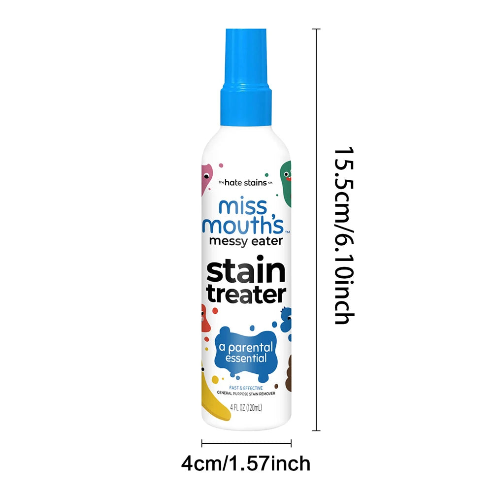 1/2/3pcs Stain Remover for Clothes,120ml Fabric Stain Remover Spray for Carpets,Dust Bleached Decontamination Treater Spray