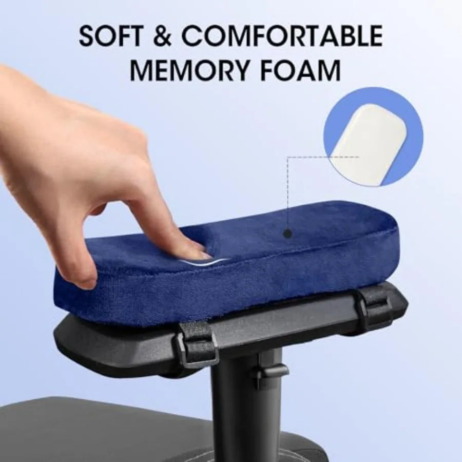 Perne pentru suport brațe scaun de birou din spumă cu memorie – set 2 huse pentru cot