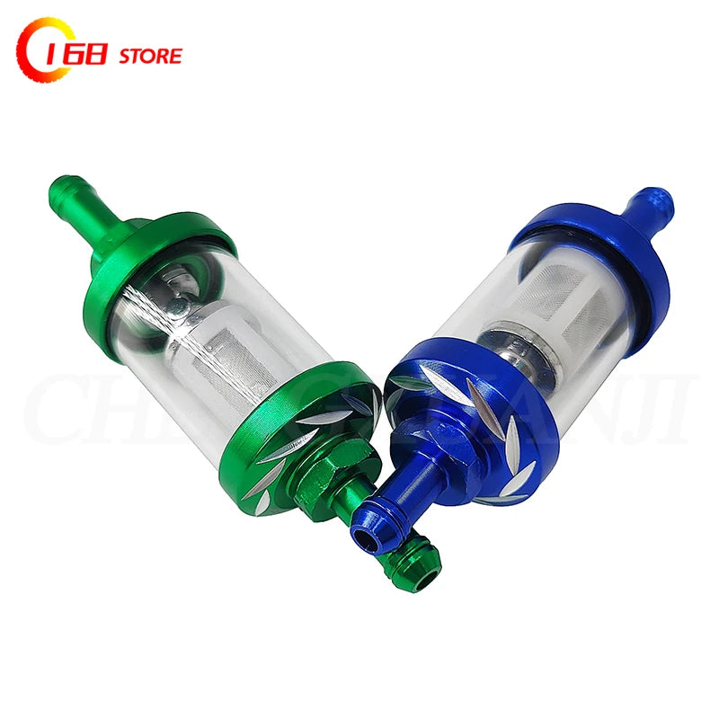 8mm CNC Motorcycle Gas Fuel Gasoline Oil Filter Moto Accessories For ATV Pit Bike Car Motorcycle Oil Cup Universal Accessories