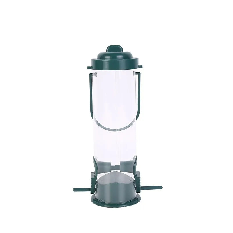 New Bird Feeder Wild Balcony Outdoor Hanging Attractor Hummingbird Feeder PVC Material Pet Supplies Grain Output Both Sides