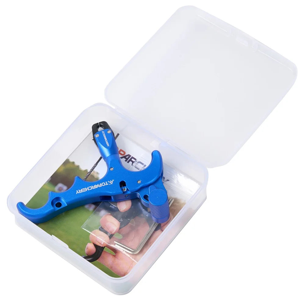 Four-Finger Thumb Archery Release with Rotating Head