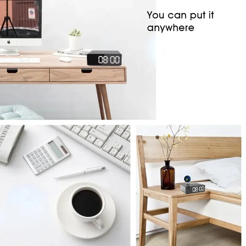 Upgrade 1080P WiFi clocks cameras, Infrared night vision, Motion detection,Remote viewing,Home monitoring cameras