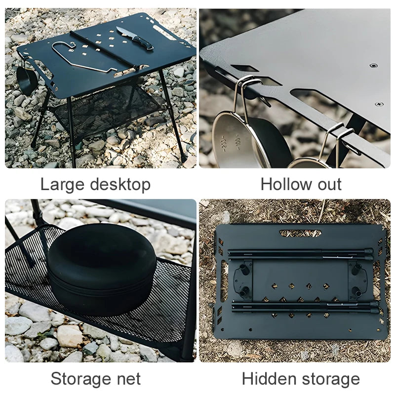 Aluminum Alloy IGT Tactical Folding Table with Adjustable Legs